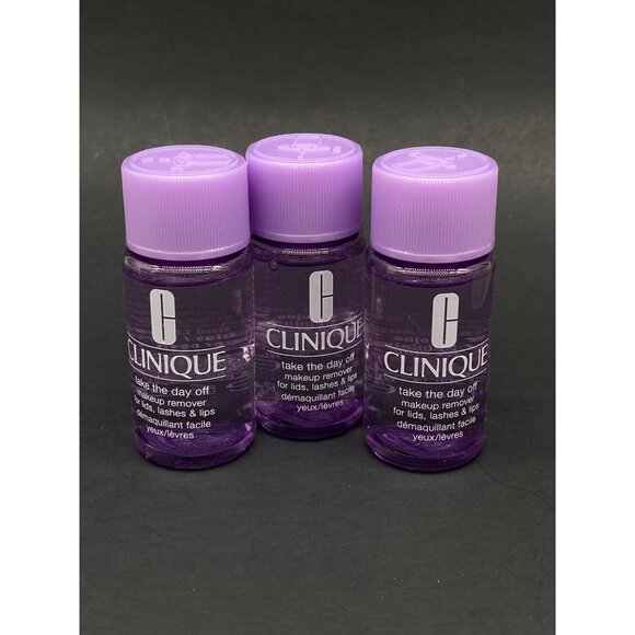 3 Clinique Take The Day Off Makeup Remover Lids, Lashes & Lips 1 oz - Picture 1 of 3